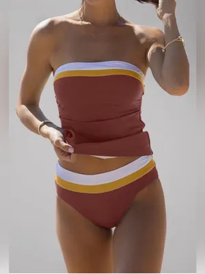 beachsissi Bandeau - Women's Swimsuits, Strapless, with Abdominal Control thumbnail 1