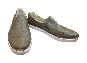 Ugg Womens Green Leather Slip-On Loafers Shoes Size 8 SKU8133 thumbnail 1