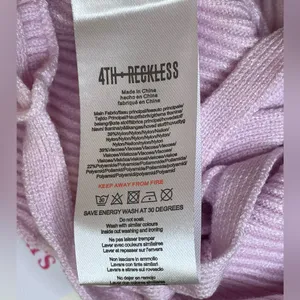 4TH‎ RECKLESS NWT Knit Set Pink Scorpios Trouser Size S and Crop Top Size M thumbnail 16