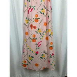 Petal&Pup Pink Fruit Print Frutti Tutti Maxi Slip Dress Sz.XL thumbnail 13