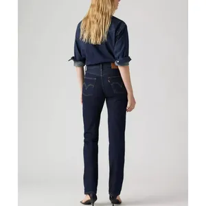 Levi's 26x28 Premium 501 Original Fit Women's Jeans Deep Breath - Dark Wash thumbnail 3