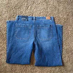 Women’s American Eagle Baggy Straight Jeans Size 14 Long thumbnail 5