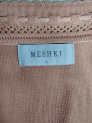 Meshki Knit Mini Dress Peach Size M thumbnail 5