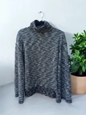 Free People We The Free Sunny Days Turtleneck Sweater Night Star Combo Small thumbnail 2