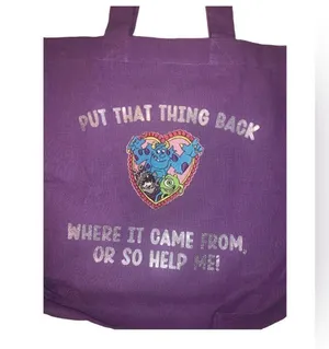 Monsters Inc embroidered tote thumbnail 3