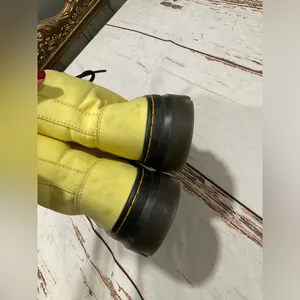Dr. Martens Combs W‎ Yellow Nylon And Rubber Boots thumbnail 6