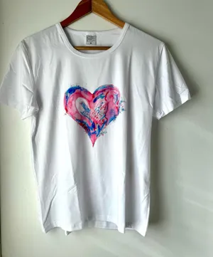 Valentines Shirt, Medium White thumbnail 1