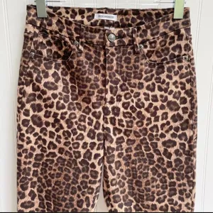 Good American Leopard Print Jeans Brown Size 28 High Rise Good Waist thumbnail 5