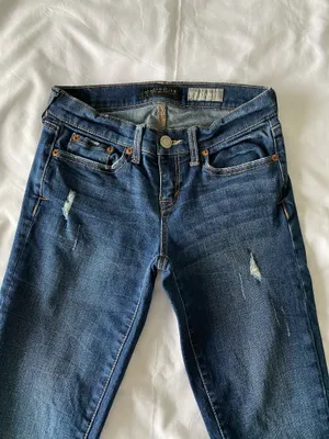 Dark Wash Low Rise Skinny Jeans thumbnail 3