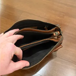 Harbour & 2nd Brown Luna Leather Crossbody Belt Bag thumbnail 6