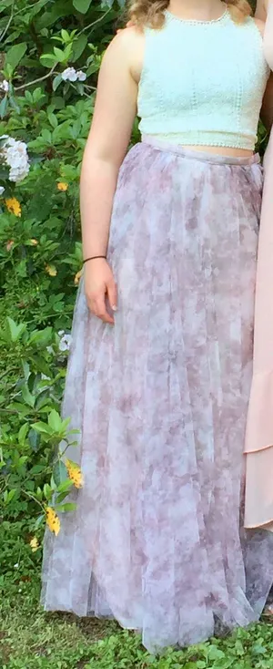 Jenny Yoo Floral Maxi Skirt thumbnail 1