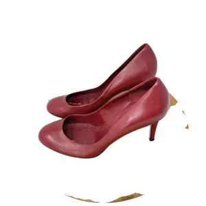 Brooks‎ Brothers Red Leather Heels Career Office Capsole Business Womens 9.5 thumbnail 4
