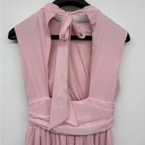 Lulus Enchantingly Sweet Blush Pink Chiffon Backless Maxi Dress SOLD OUT thumbnail 7