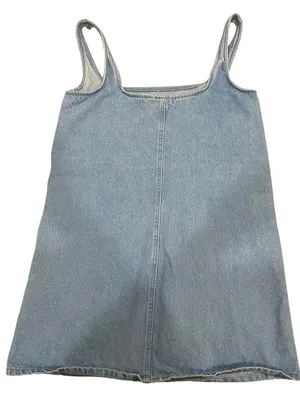 Zara Blue Denim Dress thumbnail 6
