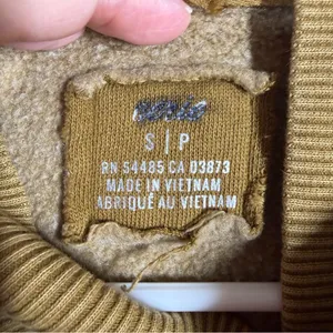 Aerie Olive Green The Sweat‎ Everyday Mock Neck Sweatshirt thumbnail 4