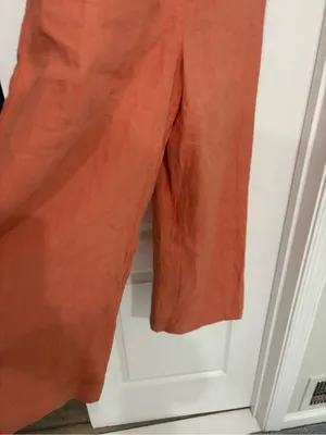 Rhythm V-Neck Button Front Wide-Leg Jumpsuit in Terracotta thumbnail 4
