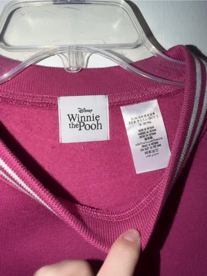 Disney Winnie the Pooh Magenta Crewneck Sweatshirt thumbnail 4
