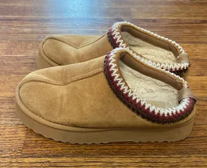 Altar’d State Cloud Tan Faux Fur Lined Clog Slippers Platform Cozy Après-Ski 7M thumbnail 1