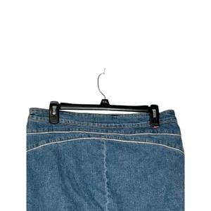 Levi's Women's Skirt Low Slouch Stretch Mini A-Line Denim‎ Blue Size Medium JR thumbnail 7