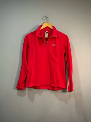 Pink The North Face Lightweight Fleece Jacket Size S EUC thumbnail 4
