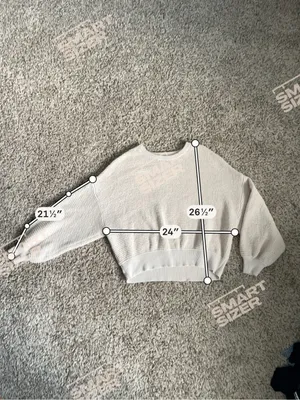 AMERICAN EAGLE | Cream Oversized Chenille Crew Neck Sweater Sz XXL thumbnail 5