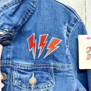 Little Big Town Girl Crush Denim Jacket‎ Women S Blue Distressed Concert Band S thumbnail 6