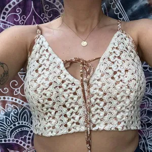 EARTHBOUND Cream Sleeveless Cropped Camisole thumbnail 1