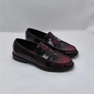 Madden Girl Penny Loafers Womens Sz 7 Y2K Burgundy Preppy Workwear Comfort Shoes thumbnail 11