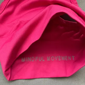 Alo Yoga Seamless Ribbed Favorite Bra Tank Pink Summer Crush XS thumbnail 4