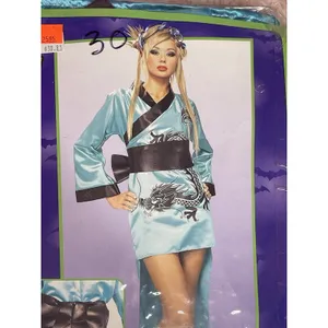 Dragon Geisha Adult/Teen Women Costume - ( Size Fits Up‎ To 12 thumbnail 5