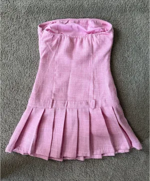 All In Favor Strapless Pink Mini Dress thumbnail 2