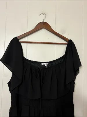 Baltic Born Carina Off Shoulder Black Maxi Dress 3XL Plus Size NWT thumbnail 7