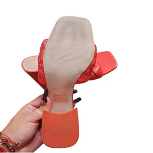 Steve Madden Leilani Red Block‎ Heel Woven Mule Size: 8.5 thumbnail 6