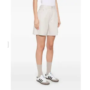 Levi's Premium Size 24 Women's High Rise Baggy Linen Blend Baggy Shorts Grey thumbnail 3