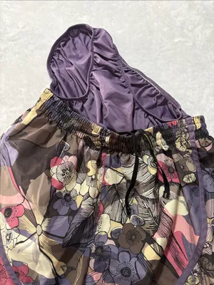 Nike running medium mushroom Women's Floral Print Running Shorts - Purple Multi thumbnail 8
