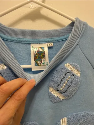 Queen of Sparkles Football Matching Set light blue thumbnail 3