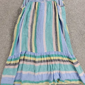 Rails Womens Ari Dress Small Blue Jamaica Stripe Spaghetti Strap V Neck Sundress thumbnail 13
