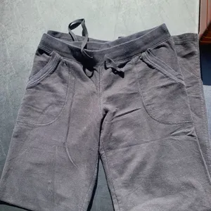 H&M Black Jogger Pants Drawstring Size Medium Casual thumbnail 1