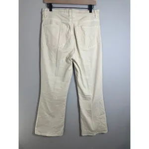 J Brand Julia High Rise‎ Flare Jeans Amaya Cream Cropped 29 thumbnail 6