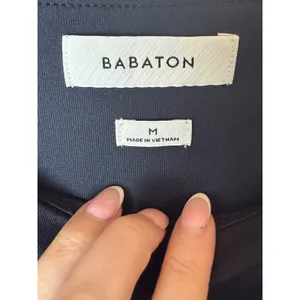 Aritzia Babaton Square Neck Biker Short Romper Women Medium Black Bodysuit thumbnail 9