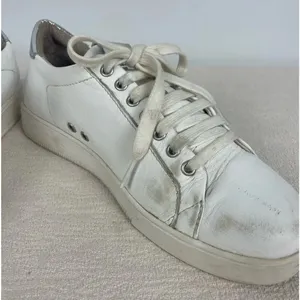 Blackstone White RL90 Low Top‎ Sneaker with Silver Accents thumbnail 7