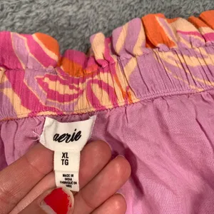 Aerie Pink and Orange Ruffled Skort thumbnail 7