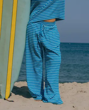 Daily Drills Malibu & Lemonade Stripe Relaxed Sweatpants thumbnail 2