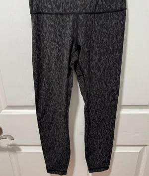 Lululemon Black Patterned Leggings thumbnail 1