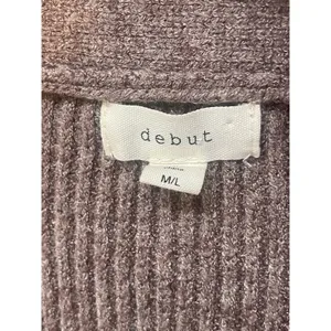 Open Front Ribbed Knit Cardigan thumbnail 9