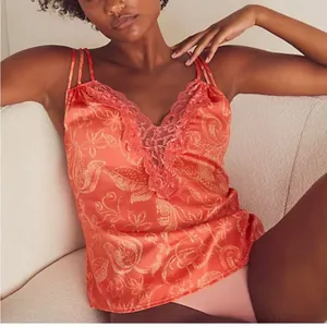 Off The Coast Cami Color: Coral floral print Size M NWT thumbnail 1