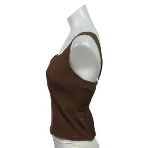 Abercrombie & Fitch Brown Sleeveless Sweetheart Smocked Cami Tank Top Size S thumbnail 2
