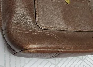 Coach Chelsea Brown Leather Turn Lock thumbnail 6