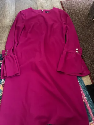 Tommy Hilfiger Women's Fuchsia Bell-Sleeve Shift Dress thumbnail 2