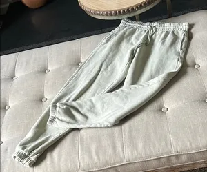 TNA Aritzia Cozy Af Fleece Sweatpants Jogger Sage Green Pockets Size Small thumbnail 1